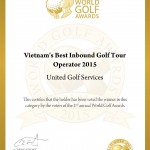 UniGolf Vietnam’s Best Inbound Golf Tour Operator 2015 Award